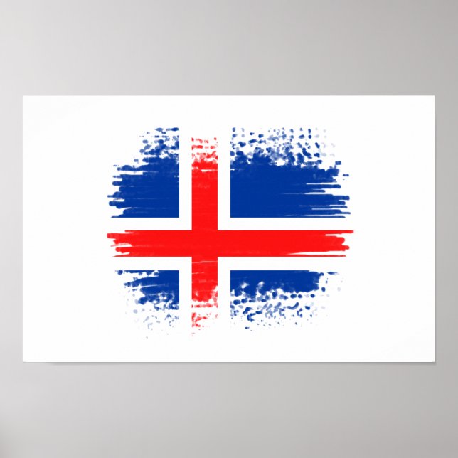 Iceland flag poster (Front)