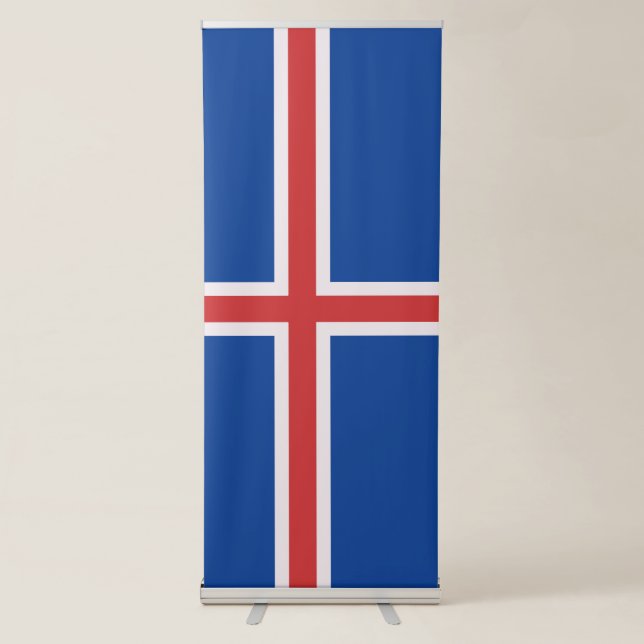 Iceland flag retractable banner (Front)