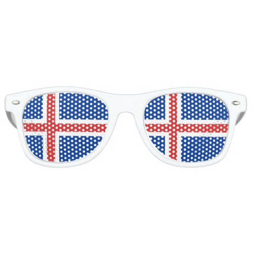 Iceland Flag Retro Sunglasses