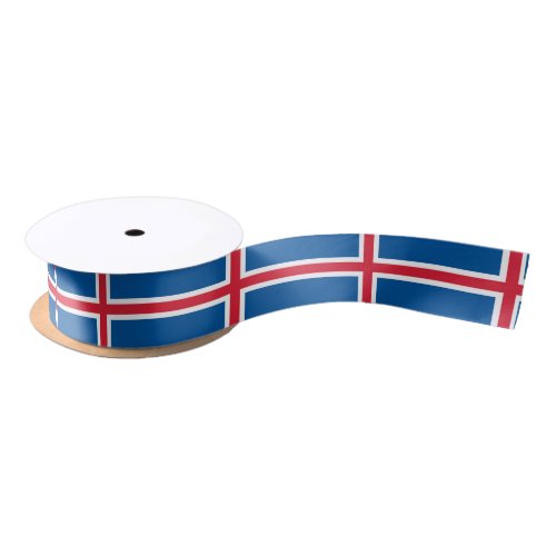 Iceland flag  satin ribbon