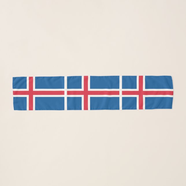 Iceland Flag Scarf (Front (Horizontal))