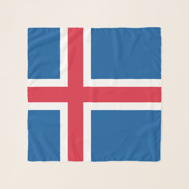 Iceland Flag Scarf (Front)