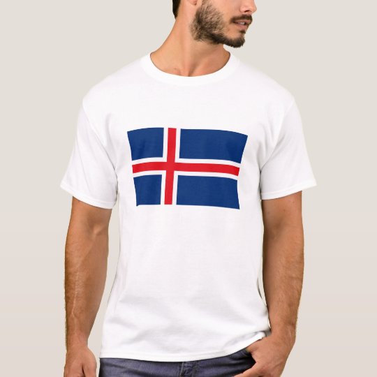 Iceland Flag T-shirt | Zazzle.com