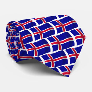 Iceland Flag Tie