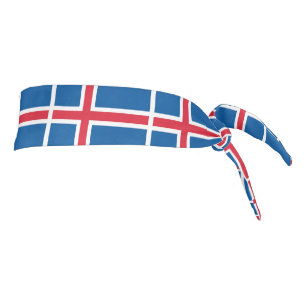 Iceland Flag Tie Headband
