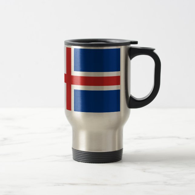 Iceland flag travel mug (Right)