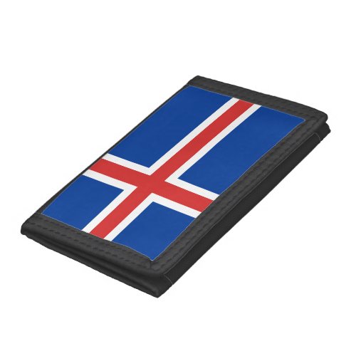 Iceland Flag Tri_fold Wallet