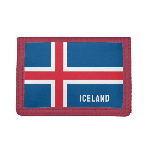 Iceland Flag Trifold Wallet