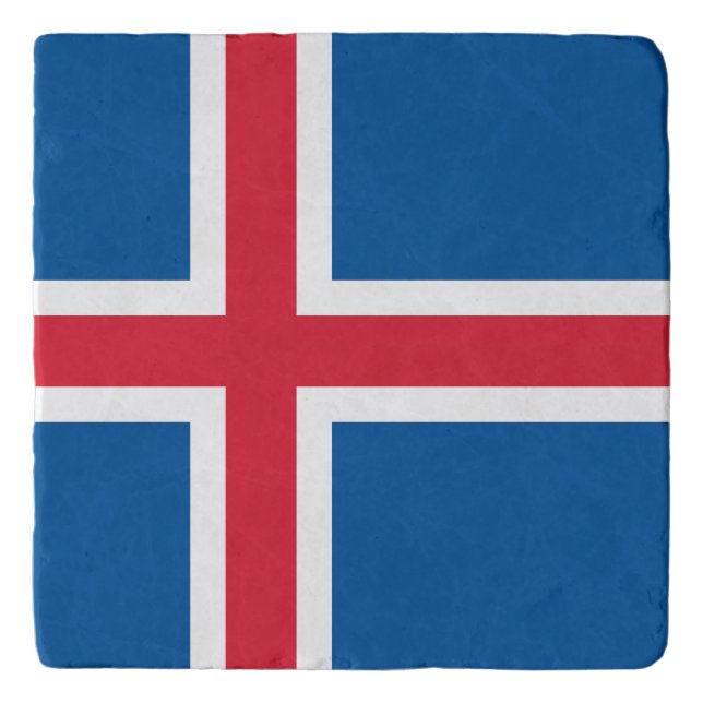 Iceland Flag Trivet (Front)