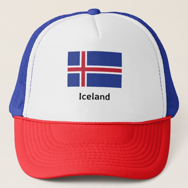 Iceland Flag Trucker Hat (Front)