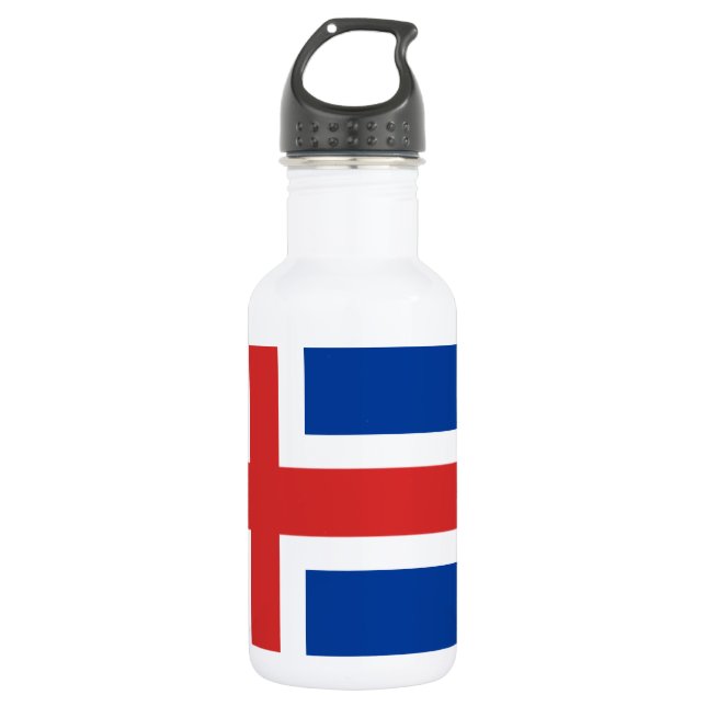 Iceland flag water bottle (Front)