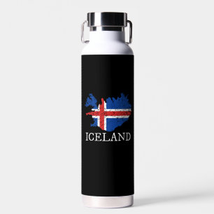 Iceland Flag Water Bottle