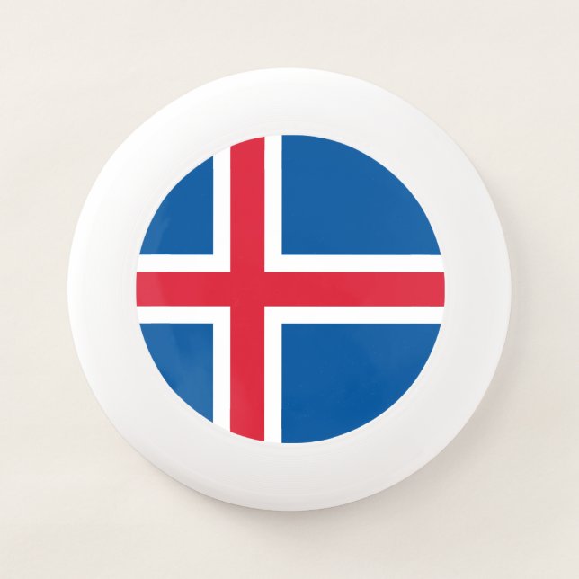 Iceland Flag Wham-O Frisbee (Front)