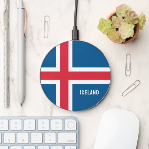 Iceland Flag Wireless Charger
