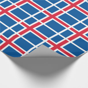 Iceland Flag Wrapping Paper