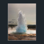 Iceland Geyser Strokkur Postcard<br><div class="desc">Hi there! Hope you like this photo I captured on my travels. Feel free to add your own text! Check my shop for more.</div>