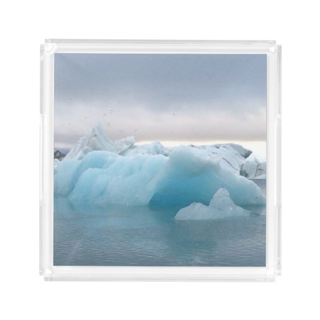 Iceland glacier - acrylic tray (Front)