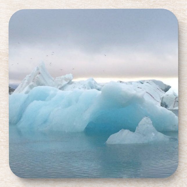 Iceland glacier - beverage coaster (Front)
