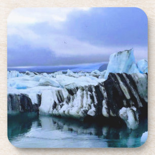 Iceland glacier - beverage coaster