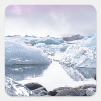 Iceland Glacier Lagoon Square Sticker