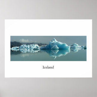 Iceland Glacier Lake Poster