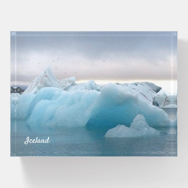 Iceland glacier - paperweight (Front)