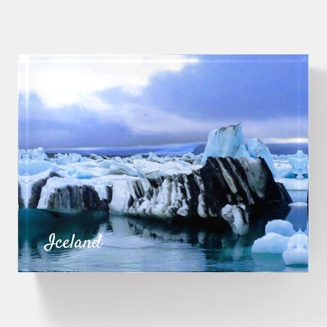 Iceland glacier - paperweight (Front)