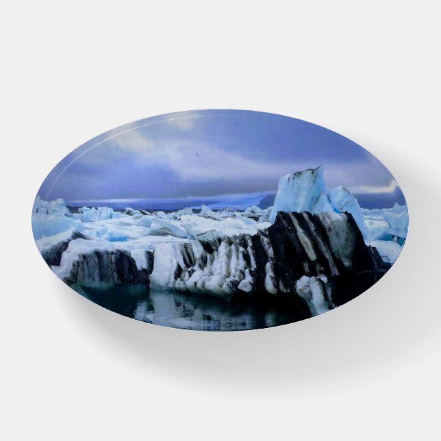 Iceland glacier - paperweight (Front)