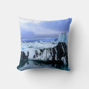Iceland glacier - throw pillow