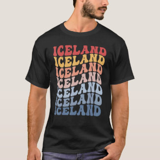 Iceland Groovy Retro Icelander T-Shirt