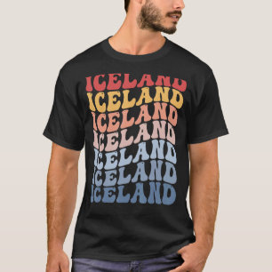 Iceland Groovy Retro Icelander T-Shirt