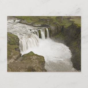 Iceland. Hafragilsfoss waterfall in Postcard