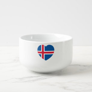 Iceland Heart Flag Soup Mug