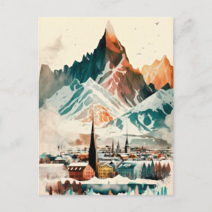 Iceland Holiday Postcard