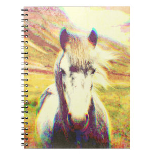 Iceland Horse Digital Art Notebook