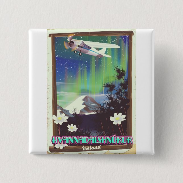 iceland Hvannadalshnúkur Button (Front)