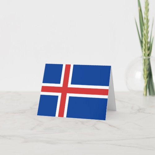 Iceland Icelandic Flag Card