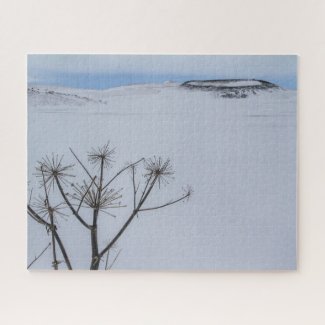 Iceland Jigsaw Puzzle - Lake Myvatn Winter