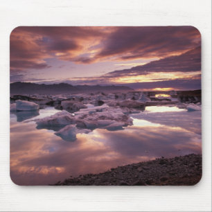 Iceland, Jokulsarlon Lagoon, Landscape Mouse Pad