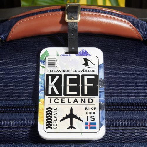 Iceland Keflavic Luggage Tag