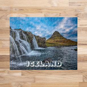 Iceland Kirkjufell Mountain with Waterfalls Jigsaw Puzzle