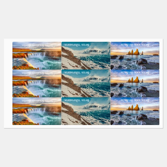 Iceland Labels (Sheet)