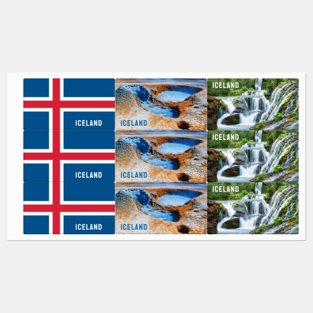 Iceland Labels (Sheet)