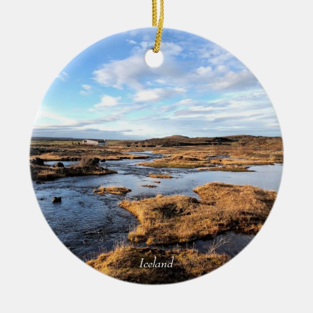 Iceland landscape ornament (Front)