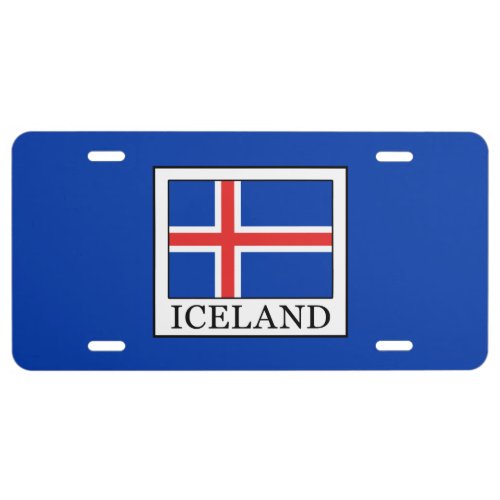 Iceland License Plate