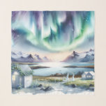 Iceland Lights Travel Anniversary Celebration Gift Scarf<br><div class="desc">Wheather you are celebrating 1st, 5th, 10th, 25th, 50th year of wedding anniversary or pick up these destination for your wedding, this collection for you or your love ones. Introducing exclusive Romantic Travel Destinations Famous Wedding Anniversary Collection – a curated line of tote bags, scarves, and postcards that beautifully capture...</div>