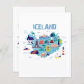Iceland map (Front/Back)