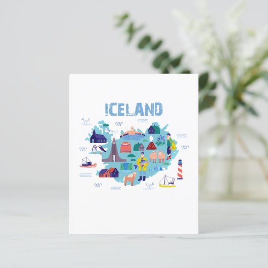 Iceland map (Standing Front)