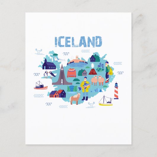 Iceland map (Back)
