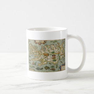 Iceland Map 1590 Coffee Mug